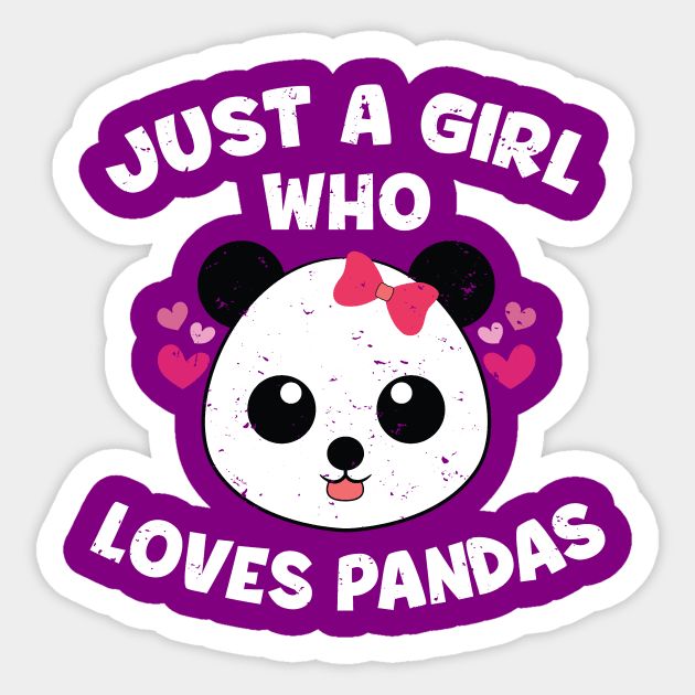 Panda Love Girl Sticker by PixelArt